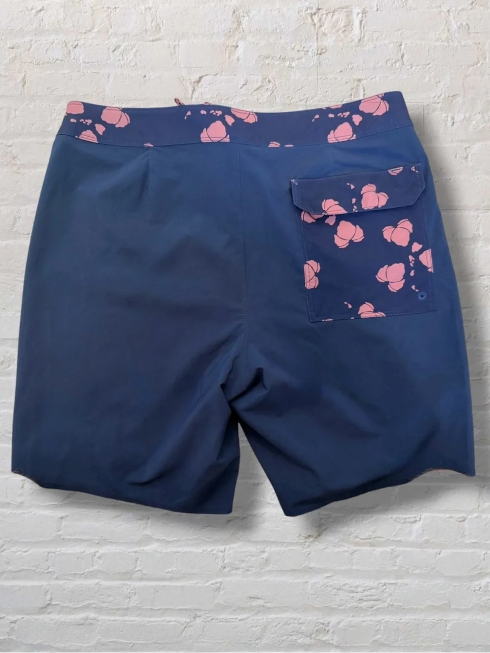 Patagonia Gerry Lopez Hydropeak Board Shorts 32 Blue Floral Surf